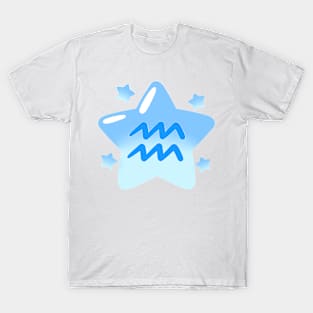 Astrological Sign Star - Aquarius T-Shirt